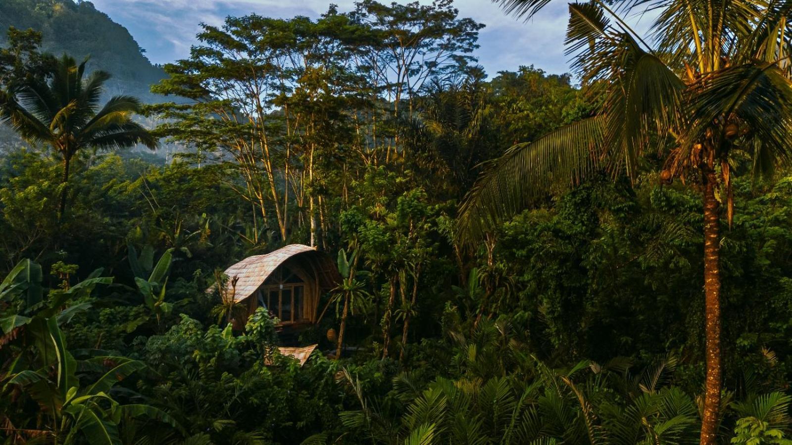 Arcada Bali Bamboo House Villa Sidemen  Buitenkant foto