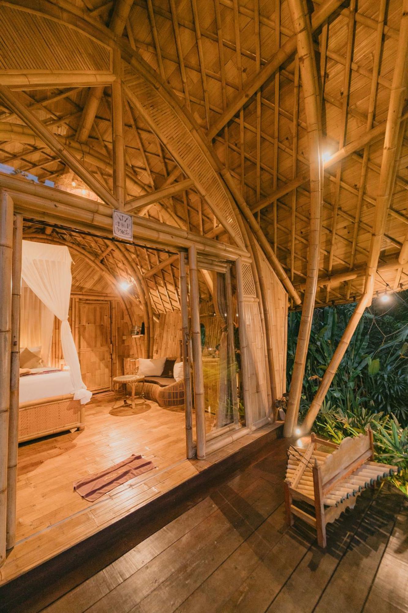 Arcada Bali Bamboo House Villa Sidemen  Buitenkant foto