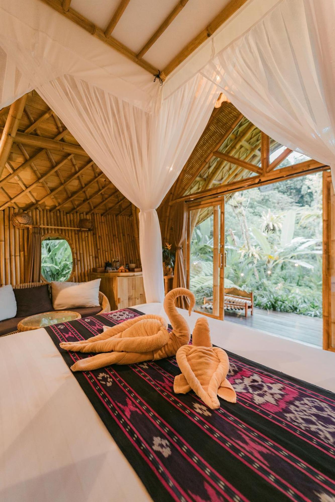 Arcada Bali Bamboo House Villa Sidemen  Buitenkant foto
