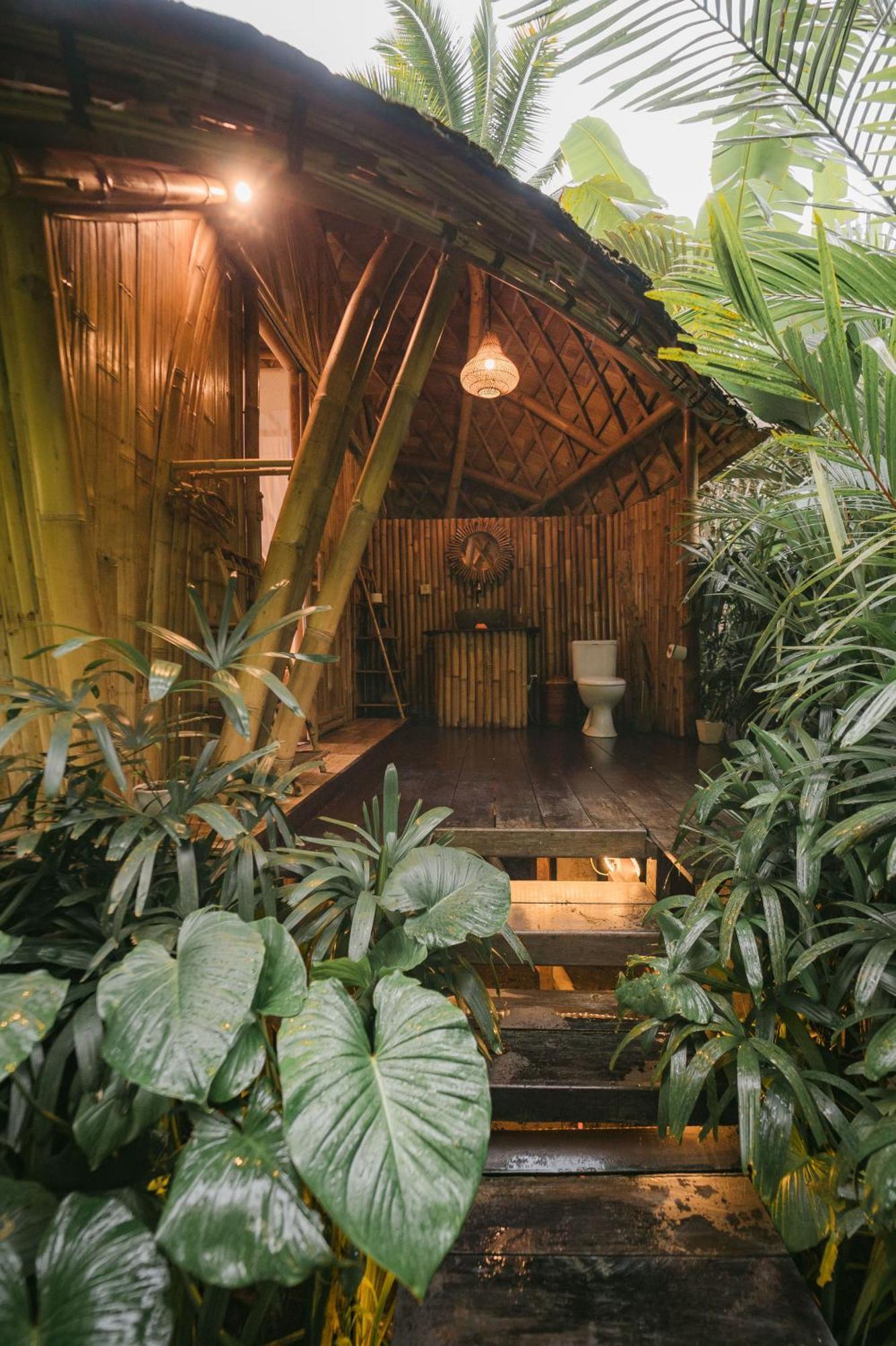 Arcada Bali Bamboo House Villa Sidemen  Buitenkant foto
