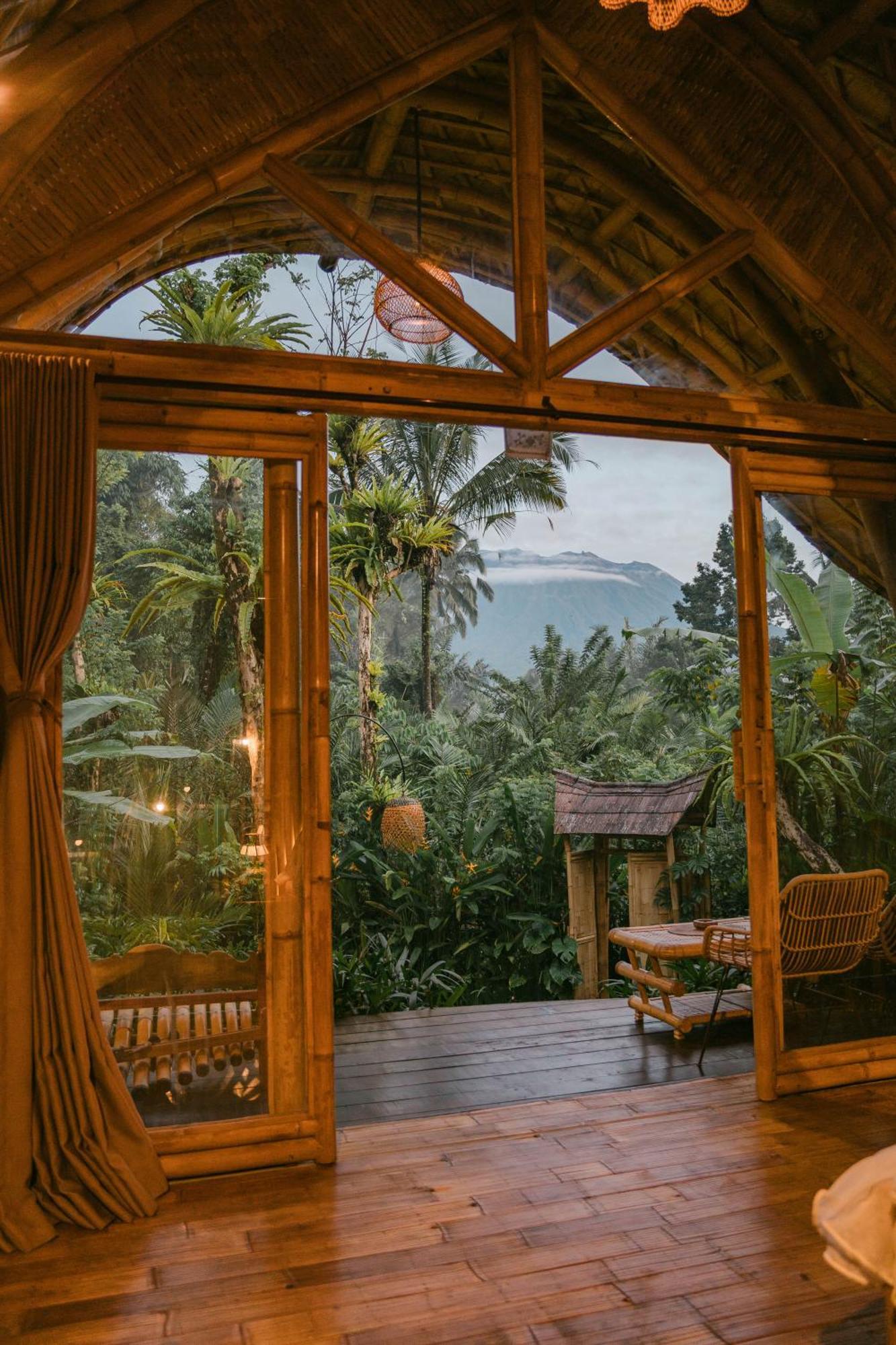 Arcada Bali Bamboo House Villa Sidemen  Buitenkant foto